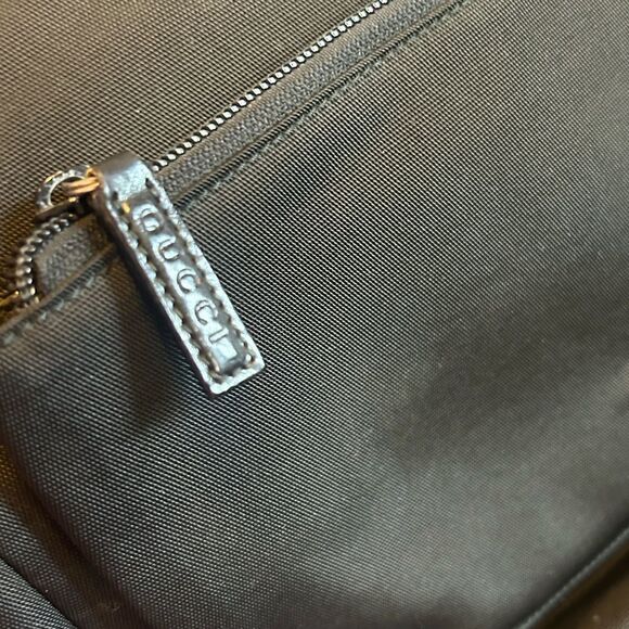 Gucci Diana Cloth & Leather Bamboo Black Women's Bag Excellent Condition - Picture 4 of 16